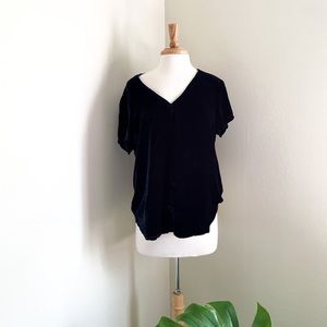 Cloth & Stone Anthropologie Cindy Velvet Blouse